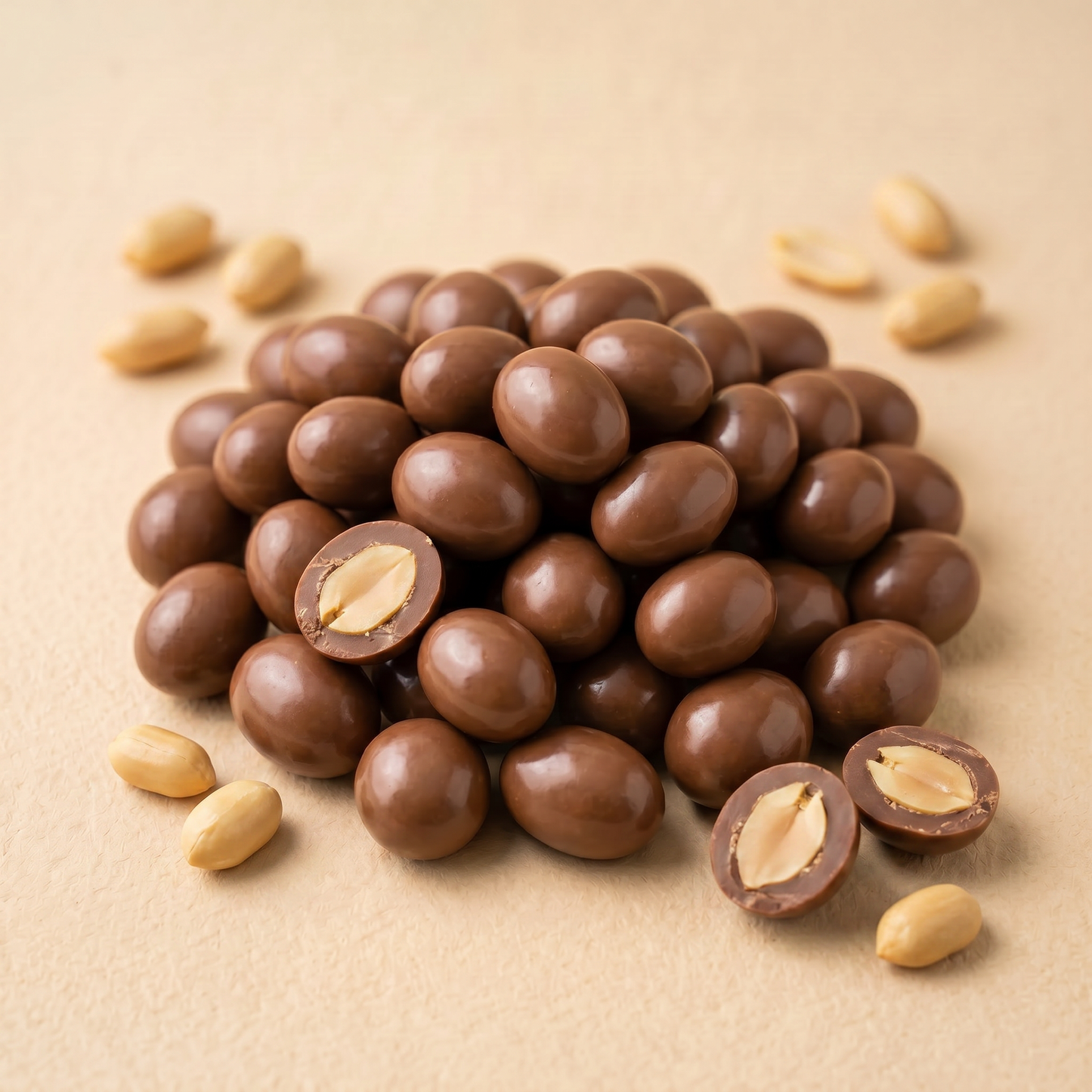 Cacahuates con Chocolate con Leche a Granel