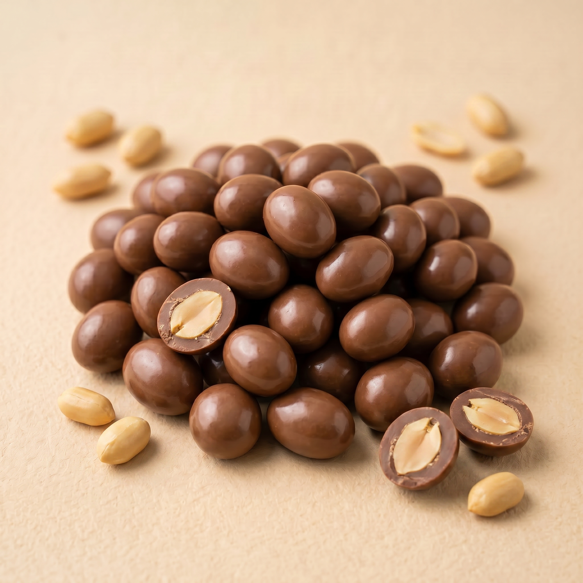 Cacahuates con Chocolate con Leche a Granel