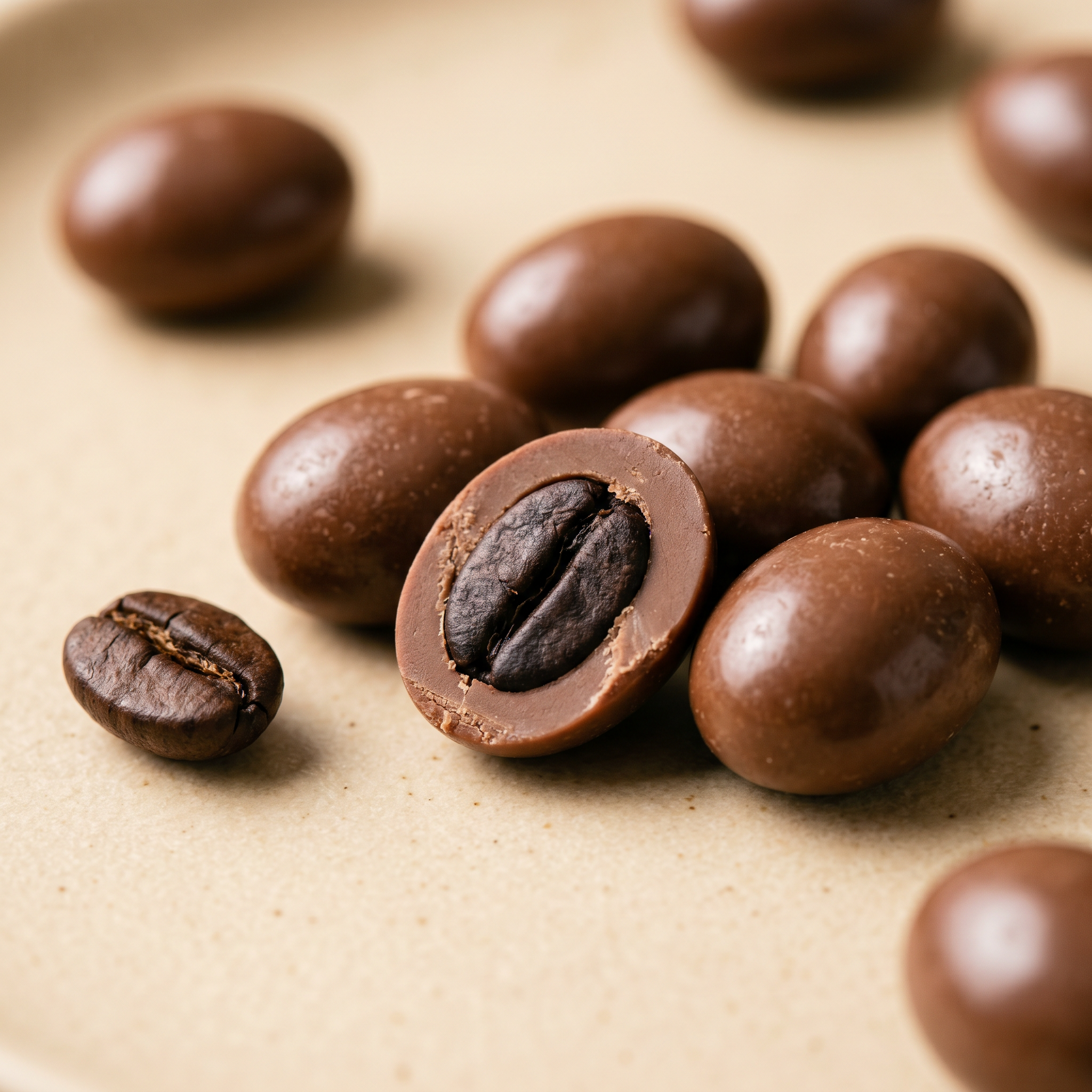 Granos de Café con Chocolate con Leche a Granel